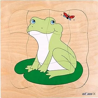 Educationall Multilayer Puzzles Grow Up Frog, E522013