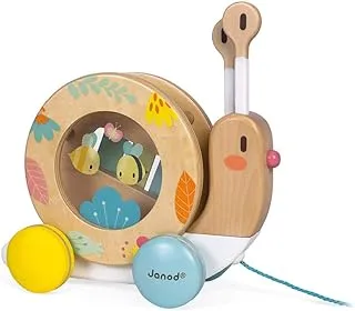 Janod Wooden Pure Pull-Along Snail