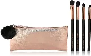 O Boticario Make B. 4 Eyeshadow Brushes With Brush Clutch Kit