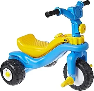 Baby 2 In 1 Car Scooter Toy - أزرق وأصفر