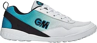 GM Hero All Rounder Cricket Shoes, 4 UK (White/Blue)