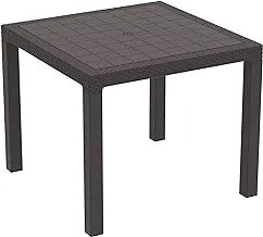 Cosmoplast Cedarattan Dining Table, Dark Brown