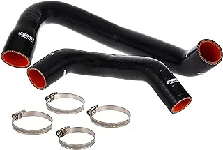 Mishimoto MMHOSE-WR6-97BK Silicone Water Hose Kit Compatible With Jeep Wrangler 6Cyl 1997-2006 Black