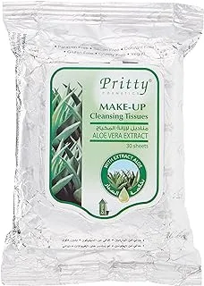 Pritty Aloe MakEUp Cleansing Tissue, 30 Pieces