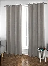 Home Town Jacquard Jaquard/Polyester Black Out Brown Curtain,135X240cm