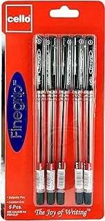 Cello FINEGRIP BALL PEN 0.7MM BLISTER OF 5PC BLACK, CE-FGRIP7-5BL