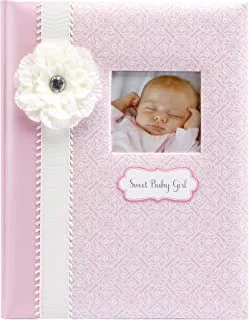 C.R. Gibson Pink And White 'Sweet Baby Girl' Bound First Five Years Book, 64Pgs, 10'' W X 11.75'' H