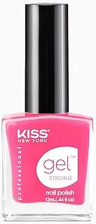 Kiss Gel Strong Nail Polish Pretty Woman Knpc007, Fluorescent Pink, 13 ml