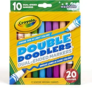 Crayola Washable Double Doodlers, Multi-Colour, Cy58-8310, 10 Pieces