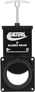 Valterra-T1003Vpm Bladex 3-Inch Waste Valve Body With Metal Handle, Mess-Free Waste Valve For Rv'S, Campers, Trailers, Black