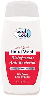 Cool & Cool Antibacterial Disinfectant Hand Wash 250 Ml - Enriched with Vitamin E, Convenient, Moisturizing & Nourishing