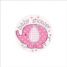 Unique Umbrellaphants Elephant Baby Shower Mini Décor Cut-Outs 8 Pieces, Pink