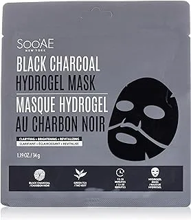 Soo'Ae Sooâ€™Ae New York.Black Charcoal Hydrogel Face Sheet Mask. Antioxidant Rich Made In Korea.