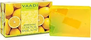 Vaadi Herbals Refreshing Lemon And Basil Soap, 75 gm