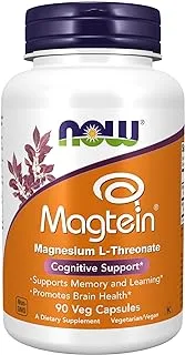 Now Foods Magtein Veg Capsules, 90 Count (Pack of 1)