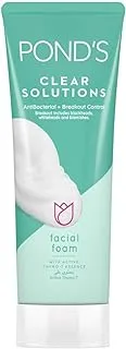 POND'S Clear Solutions Facial Foam with Active Thymo-T Essence, Antibacterial + Breakout Control, gives purified skin in just 3 days, 100g