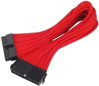 Silverstone Tek Sleeved Extension Power Supply Cable With 1 X Motherboard 24-Pin Connector (Pp07-Mbr) - Red