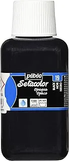 Pebeo Setacolor Opaque Fabric Paint 250-Milliliter Bottle, Black