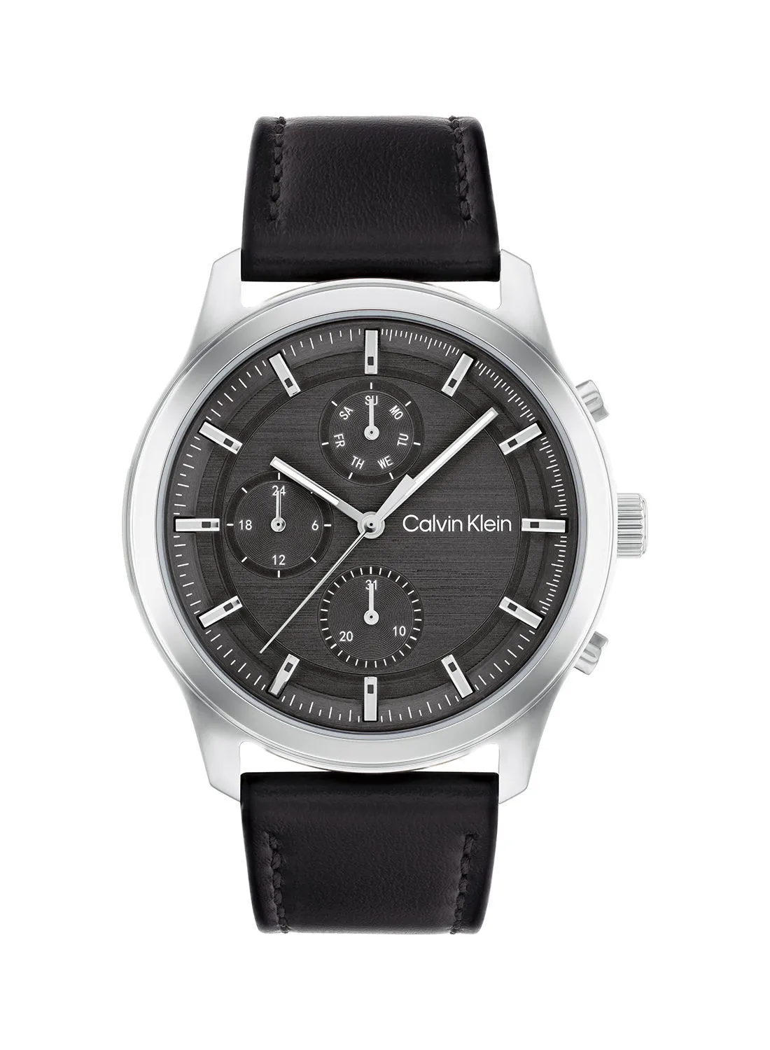 CALVIN KLEIN Sport Multi-Function Men'S Leather Watch - 25200211