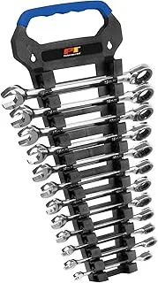 Performance Tool W30642 12pc Metric Combo Ratcheting Wrench Set | Premium Drop Forged Chrome Vanadium Steel | Oil & Corrosion Resistant Finish | Sizes: 8, 9, 10, 11, 12, 13, 14, 15, 16, 17, 18 & 19mm