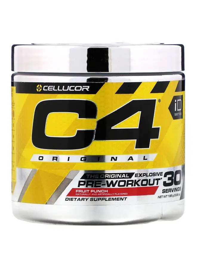 CELLUCOR C4 Original Explosive Pre-Workout - Fruit Punch - 30 Servings  195 Gm