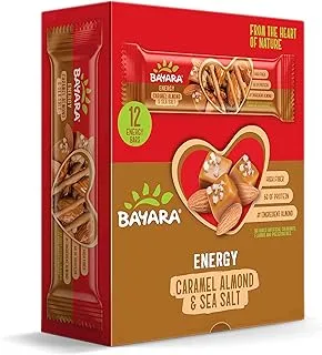 Bayara Energy Bars Caramel Almond & Sea Salt 40g (Outer Box of 12pcs)