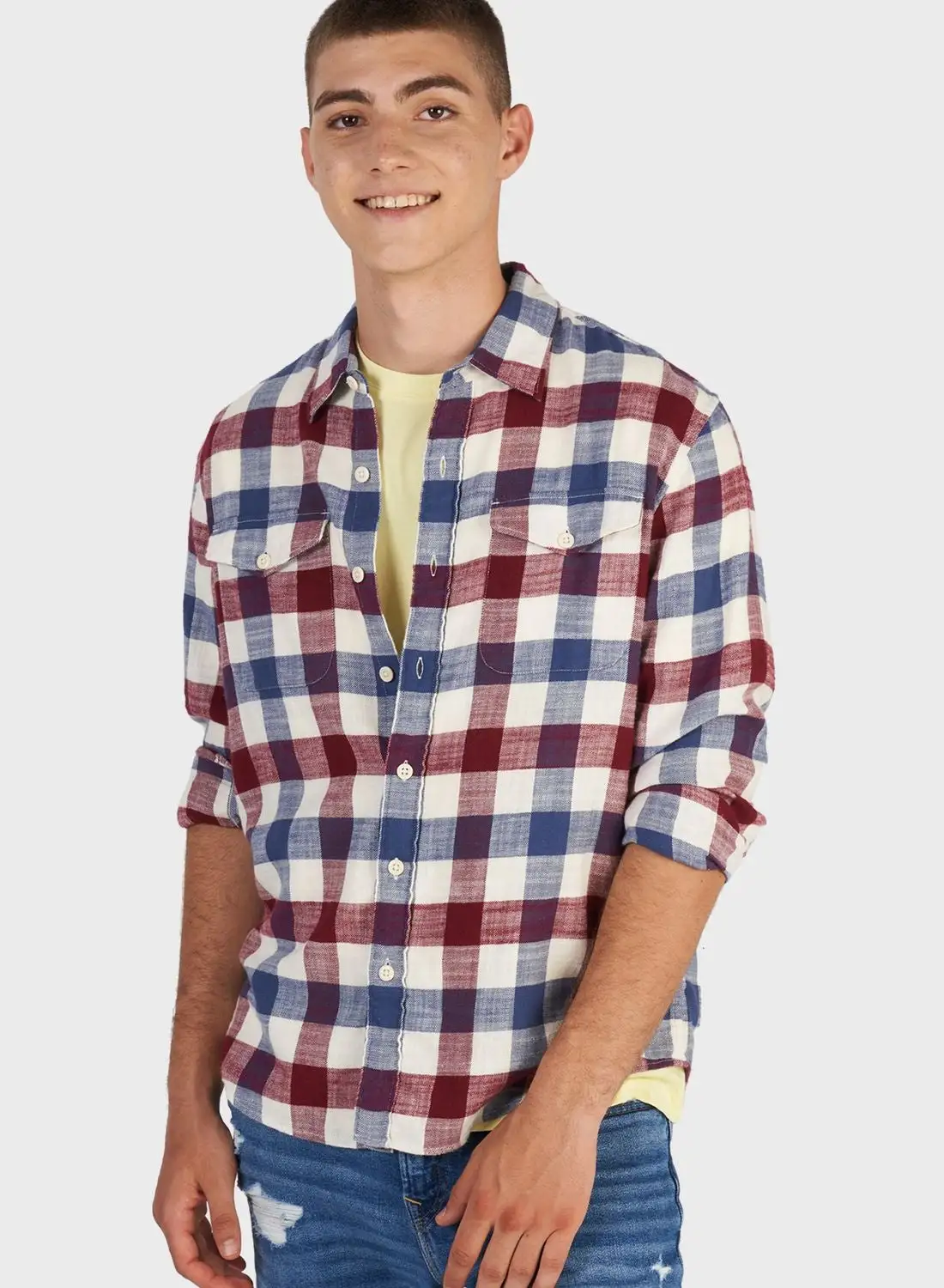 American Eagle Checked Regular Fit Shirt