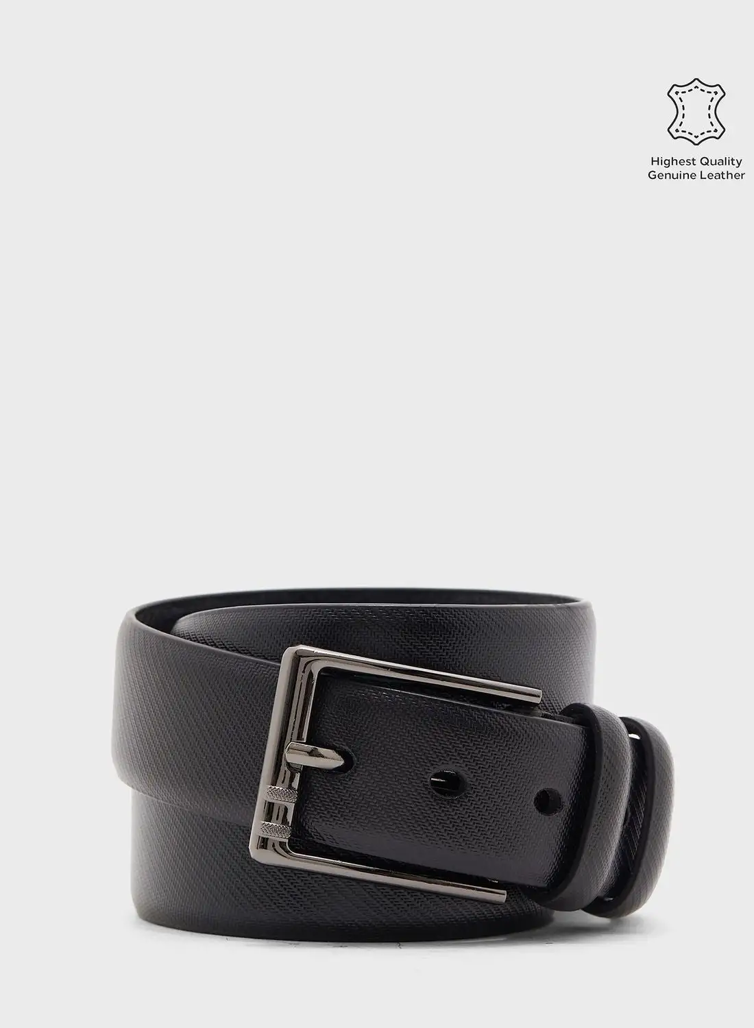 Robert Wood Faux Leather Formal Belt