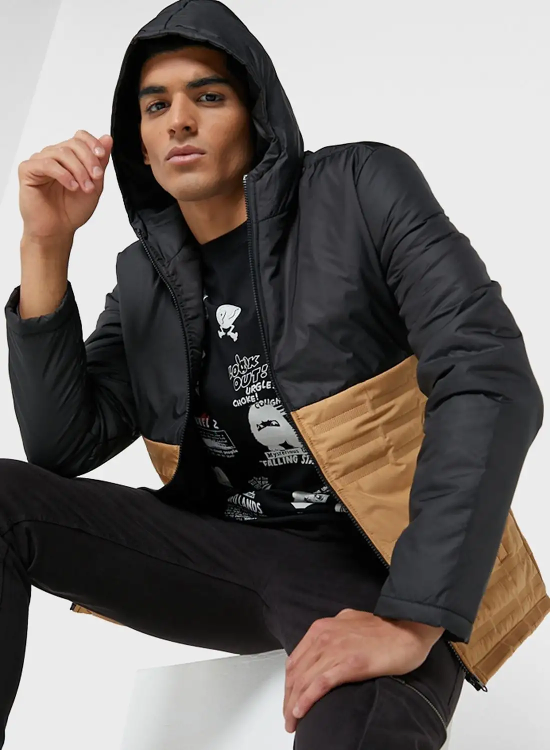 Seventy Five Colourblock Hooded Jacket