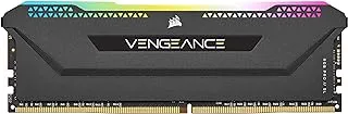 Corsair VENGEANCE RGB PRO SL 16GB (2x8GB) DDR4 4000 (PC4-32000) ذاكرة سطح المكتب C18 - أسود