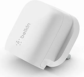 Belkin 20W USB Type C Power Delivery wall charger, fast charger plug with certified USB-C PD 3.1 PPS and compact design travel charger for iPhone 15, 14, Samsung Galaxy S23, S22, iPad, Pixel and more