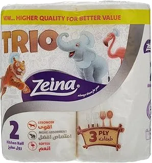 Zeina Kitchen Trio Tissue Roll - 2 Rolls