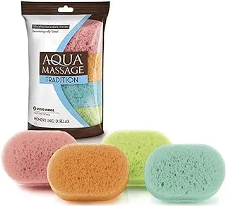 AQUA MASSAGE AQUA MASSAGE-Tradition 4 Dermatologically d Soft Sponges - 4 pieces