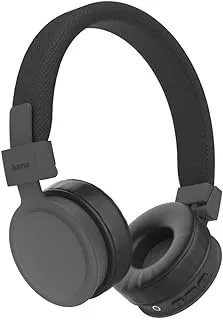 Hama 184084 Freedom Lit Bluetooth On-Ear Headphones Foldable with Microphone, Black
