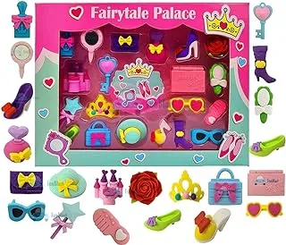 محايات FunBlast Fairy Palace للأطفال - مجموعة أدوات المدرسة للأطفال ، هدايا إرجاع للأطفال (عبوة من 17 قطعة ؛ ألوان متنوعة)