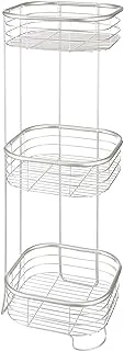 IDesign Bosphorus In Bathroom 3 Layer Shelf, Silver, 28665ES