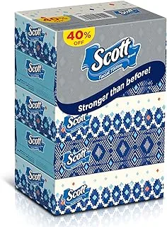 Scott Facial Tissue, 2 PLY, Value Pack, 120 Sheets x 5 Tissue Boxes