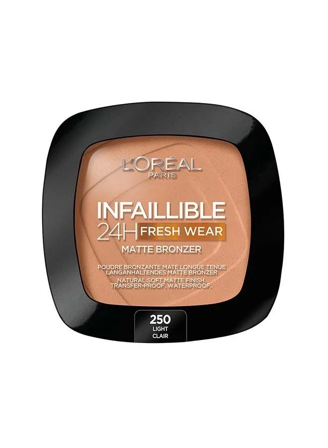 لوريال باريس Infallible 24H Fresh Wear Bronzer 250 Light