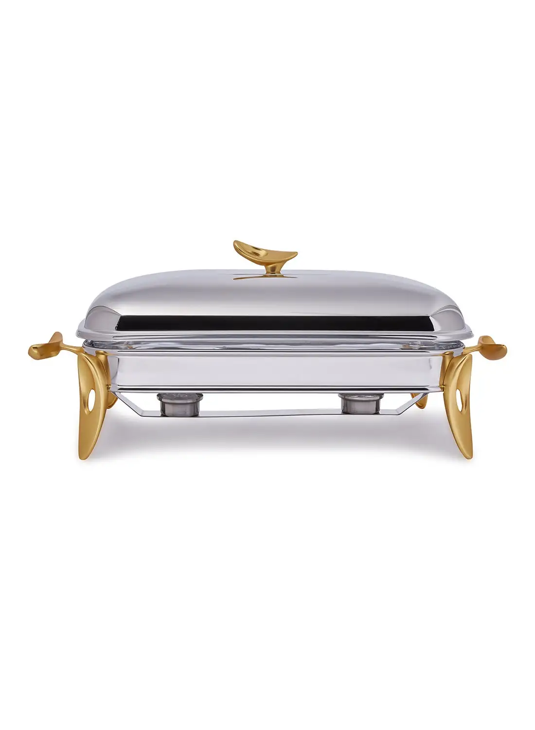 REGENT Efficient Oblong Food Warmer Silver/Gold