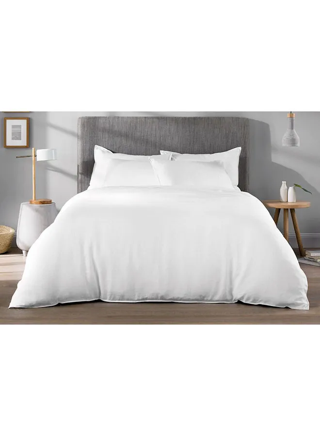 Kingtex Solid Duvet Microfiber White