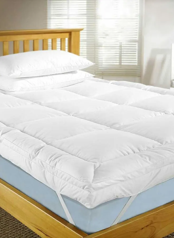 Maestro Soft Material Mattress Topper Fabric White 100x200cm