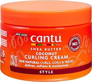 Cantu Shea Butter For Natural Hair Coconut Curling Cream, 12oz (340g)