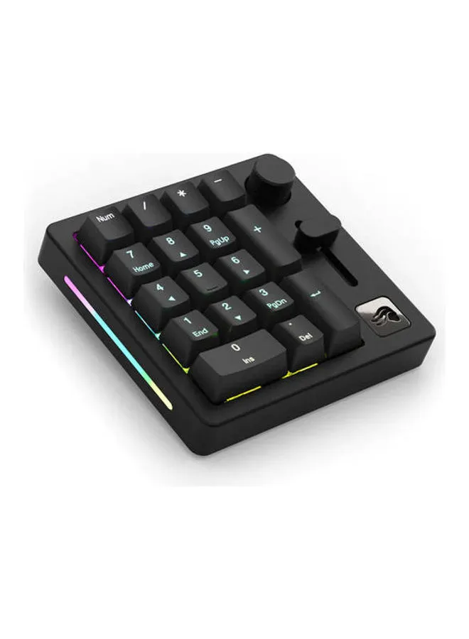 Glorious Glorious GMMK Modular Mechanical Gaming Numpad - Customizable RGB Backlighting, Cherry MX Switches, ABS Keycaps, Pre-Lubed Fox Switches, Pre Built Mechanical - Black