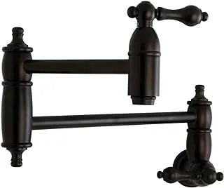 Kingston Brass KS3105AL Restoration Pot Filler, Oil Rubbed Bronze,8-1/8-Inch Spout Height