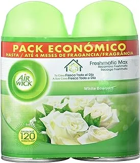 Air Wick Refill Air Freshener Freshmatic Max Duplo White Bouquet – Package Of 2 X 250 Ml – Total: 500 Ml – [Pack Of 3]