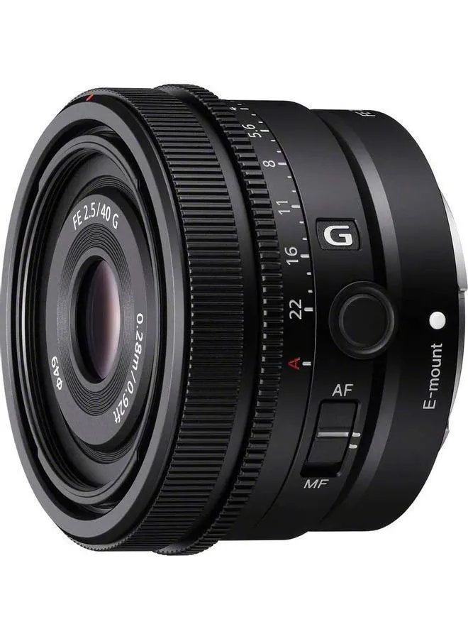 Sony SEL40F25G Premium G Series Full Frame Lens FE 40mm Black
