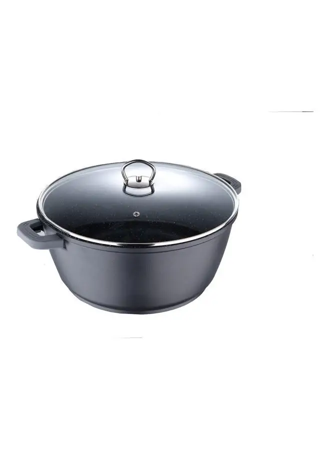 BERGNER Classic Novum Aluminum Non-Stick Induction Bottom Casserole With Lid Black 36cm