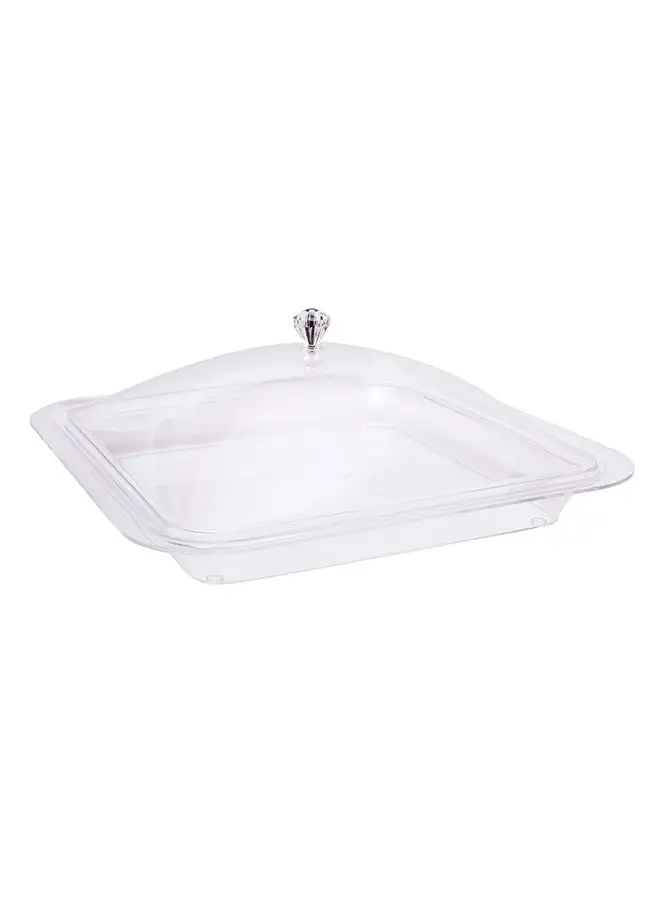 TALIONA Square Shape Tray With Cover Clear 36x36x14.5cm