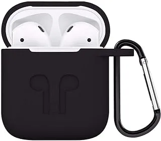 COOLBABY Airpods Bluetooth سماعة غطاء من السيليكون غطاء واقي مضاد للصدمات مع خطاف محمول لسماعات الهواء القرون