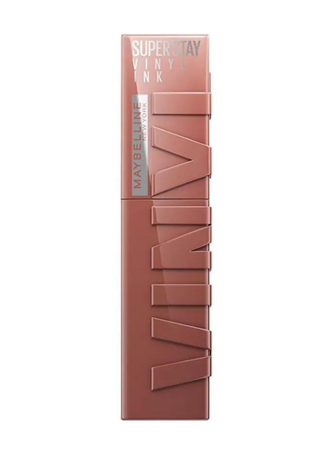 MAYBELLINE NEW YORK Super Stay Vinyl Ink Nudes Longwear Transfer Proof Gloss Lipstick Punchy